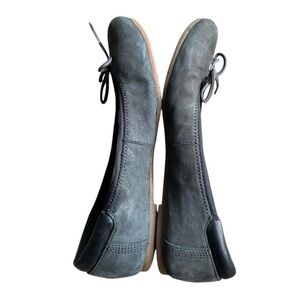 Timberland Women's Grey and Black Ballet-shoes Size 9